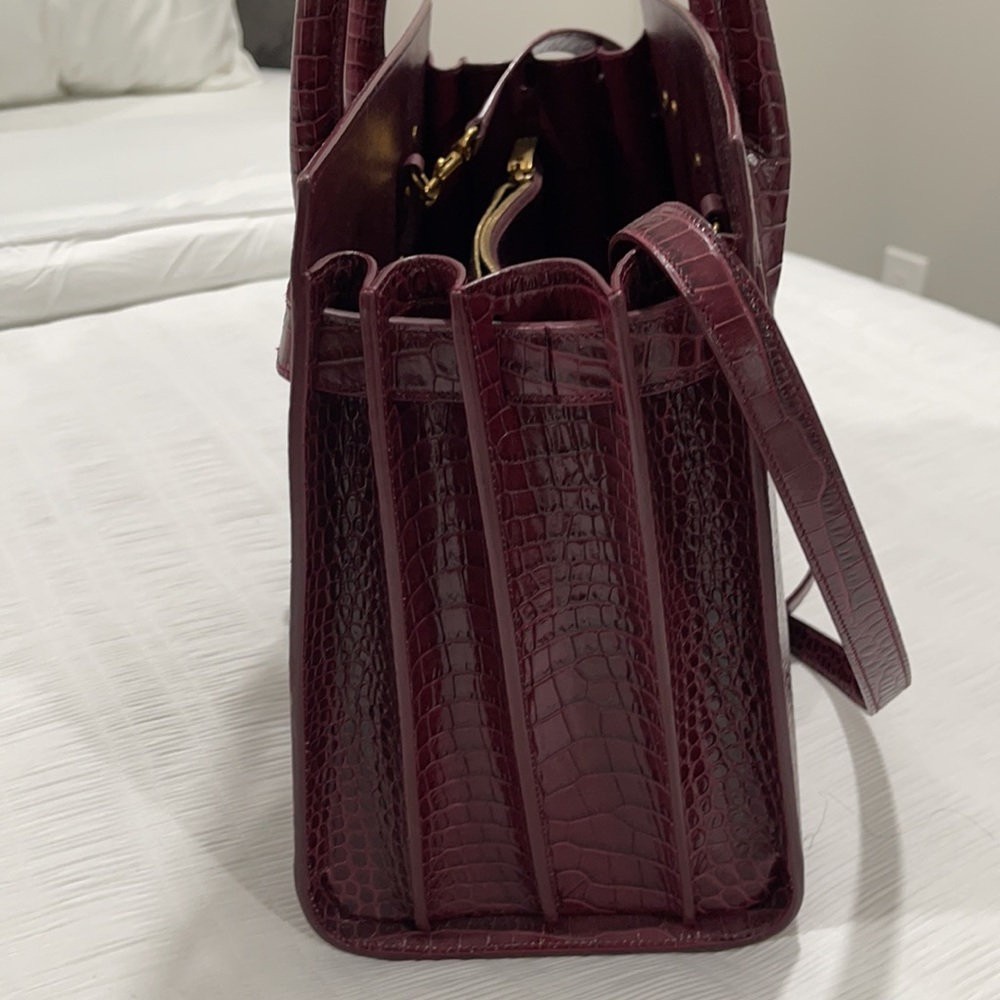 Saint Laurent Sac De Jour Crocodille Satchel - Picture 4 of 5